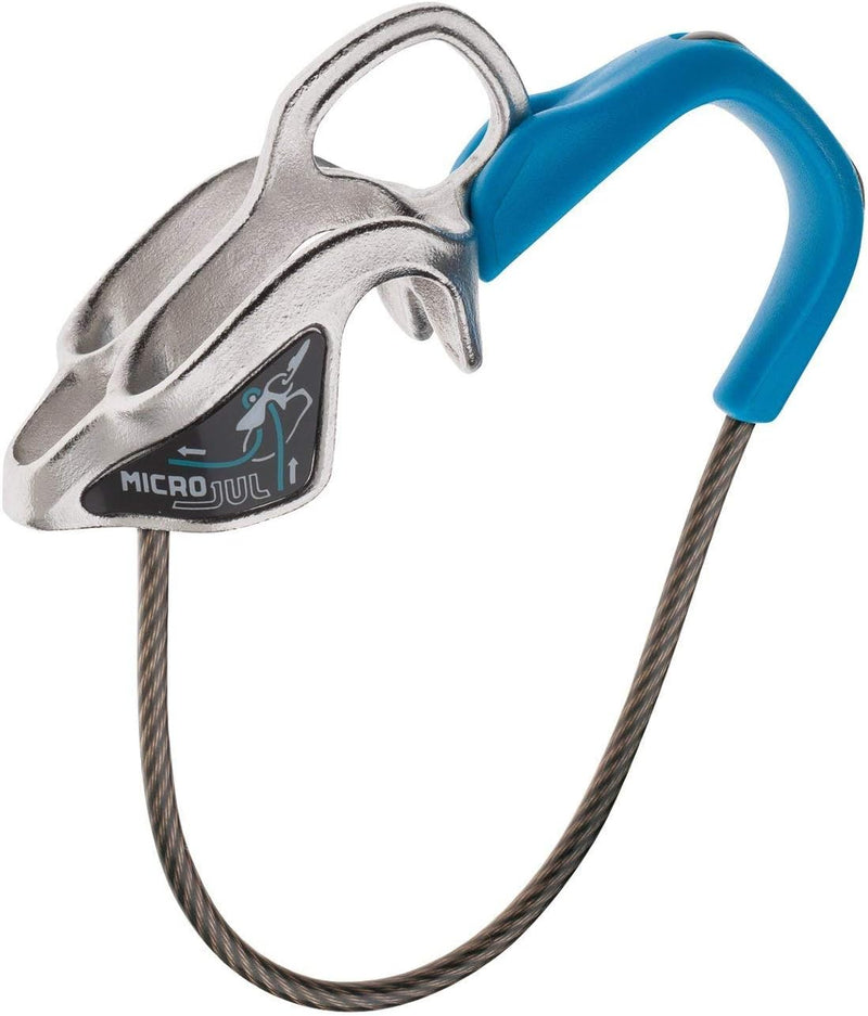 EDELRID Micro Jul Sicherungsgerät Silber/blau