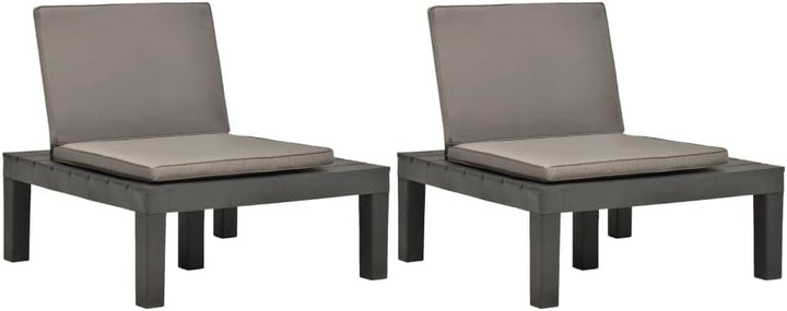 Susany 2 STK.Gartenstühle Lounge-Stühle Esszimmerstühl Garten-Essstühle Lounge-Stühle 78 x 78 x 70 c