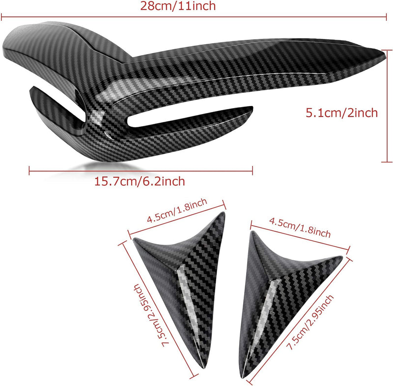 PSLER® Motorrad-Frontverkleidung Nasenabdeckung für Kawasaki Z900 2017-2019 (Kohlenstoff), Kohlensto