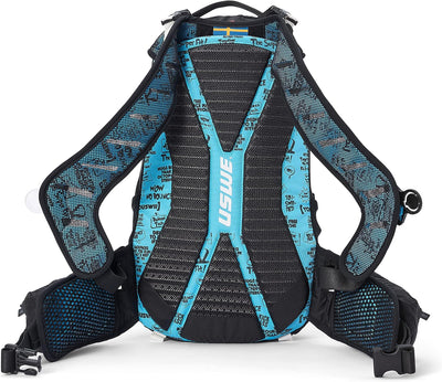 USWE Flow Rucksack mit Rückenprotektor, für Fahrrad, Mountainbike, MTB und E-MTB Flow 16 blau, Flow