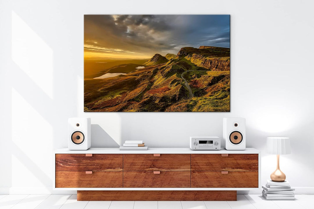 deyoli himmlische Landschaft in Schottland Format:75x50 cm als Leinwandbild, Motiv fertig gerahmt au
