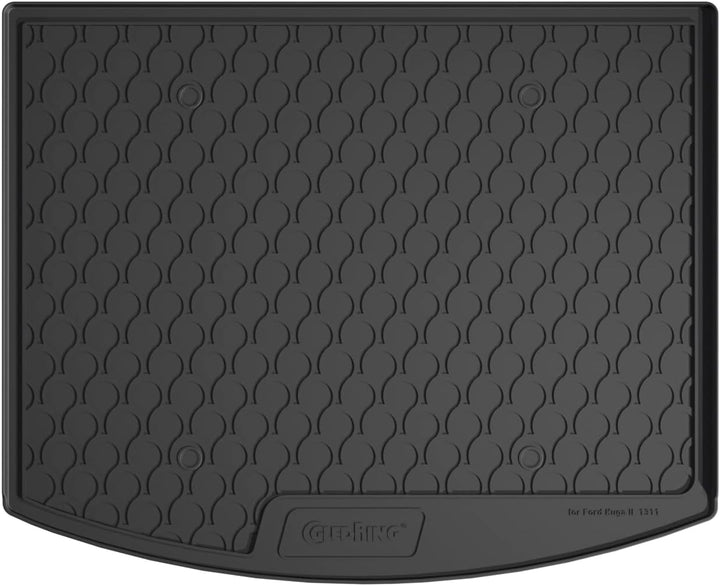 Gledring Rubbasol (Gummi) Kofferraumwanne Ford Kuga 2013-2016 & 2016- (Tiefe variabele Ladeboden)