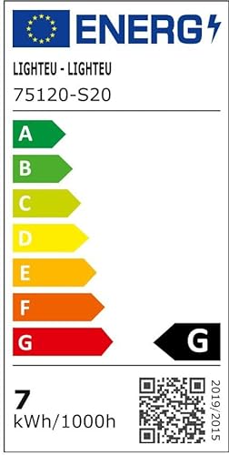 lighteu, 12 V 6 W zweifarbige (Warmweiss/Blau) Flächenleuchte, Gebäude-LED-Deckenleuchte mit Touch-S