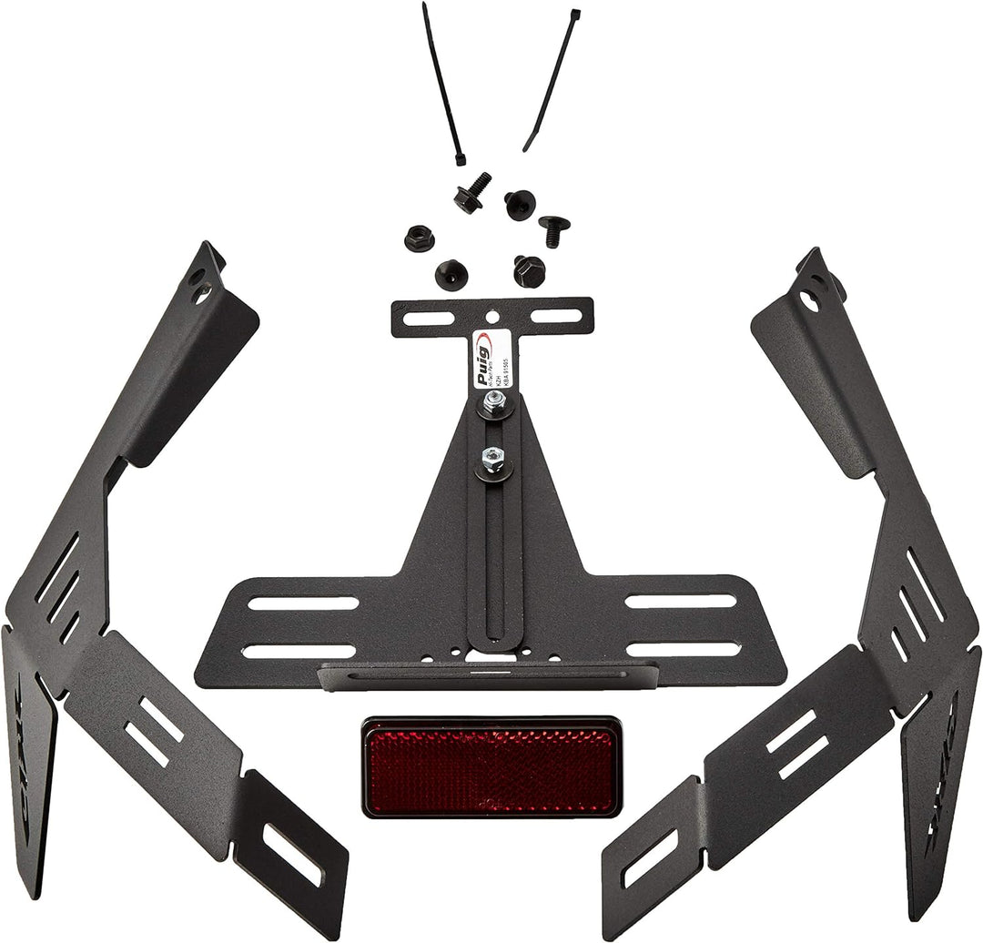 Puig 1612N Nummernschild für Honda CBR600RR 2003-2006, Schwarz, Schwarz