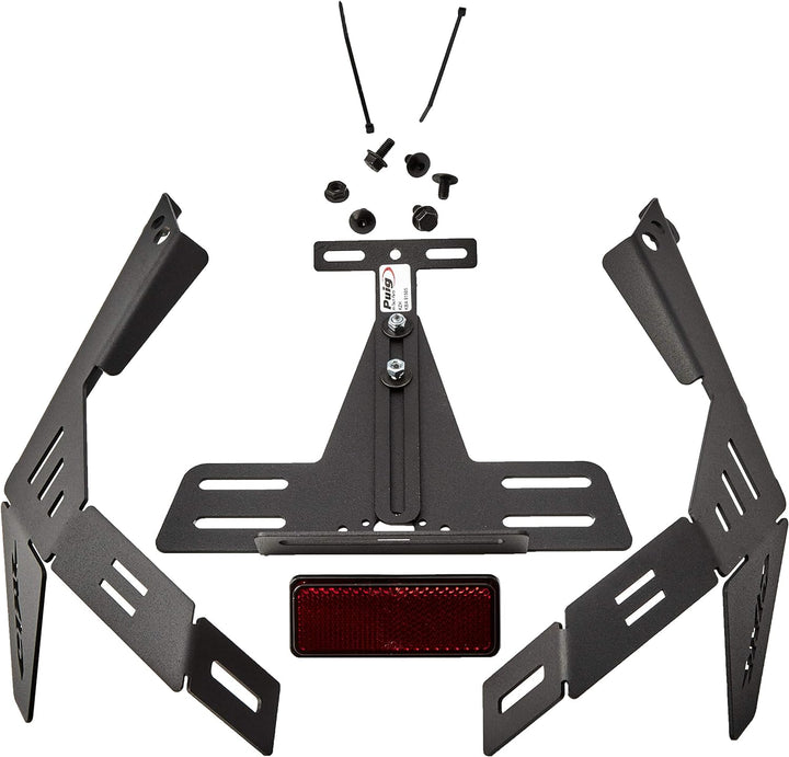 Puig 1612N Nummernschild für Honda CBR600RR 2003-2006, Schwarz, Schwarz