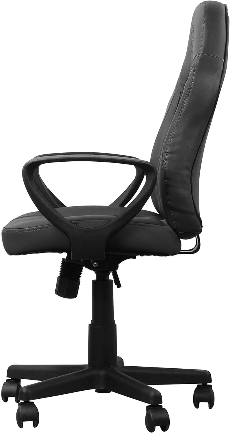 DELTACO Klassischer Gaming Stuhl (Junior Grösse, PU Leder, ergonomisch, höhenverstellbar), GAM-094