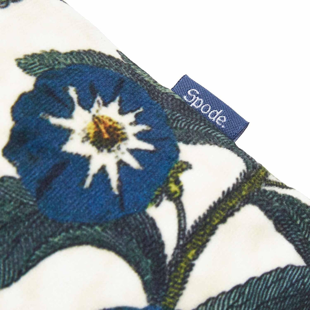 Spode Creatures of Curiosity Kissen mit Blumenmuster, 30 x 30 cm, cremefarben