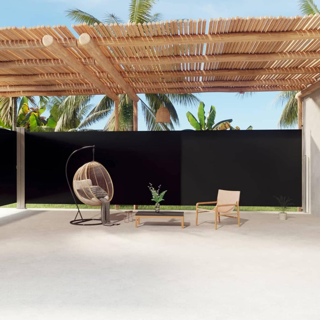Tidyard Ausziehbare Seitenmarkise, Sichtschutz, Windschutz, Wasserdicht, Sonnenschutz, Markise für B
