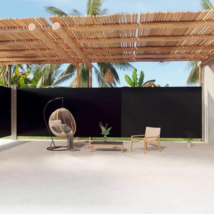 Tidyard Ausziehbare Seitenmarkise, Sichtschutz, Windschutz, Wasserdicht, Sonnenschutz, Markise für B