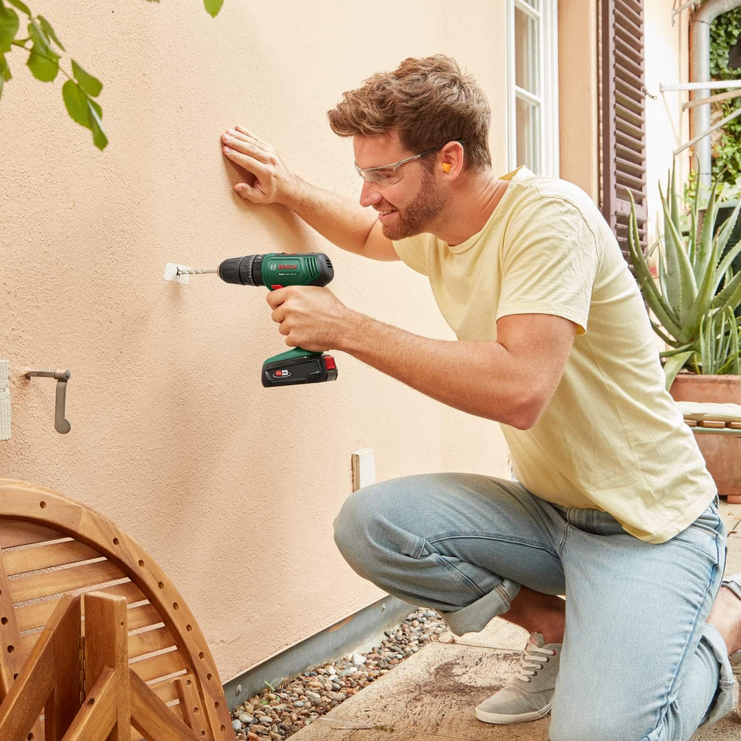 Bosch Home and Garden Akku Schlagbohrschrauber EasyImpact 18V-40 (2x Akku 2,0 Ah, 18 Volt System, mi