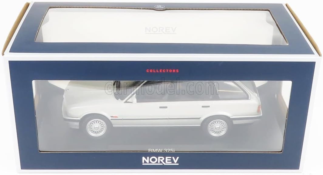 Norev NV183216 1:18 BMW 325i Touring 1991-Silber Sammelmodell, Multi