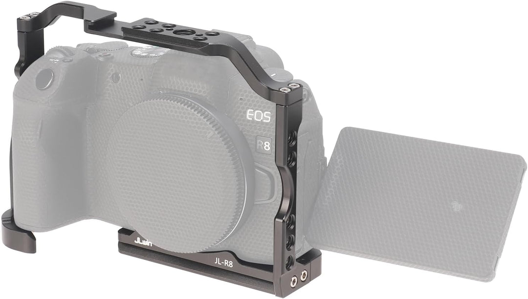 FOTGA Kamerakäfig für Canon EOS R8 Kamera, Aluminium Video Vlogging Käfig Stabilisator Rig mit Kalts