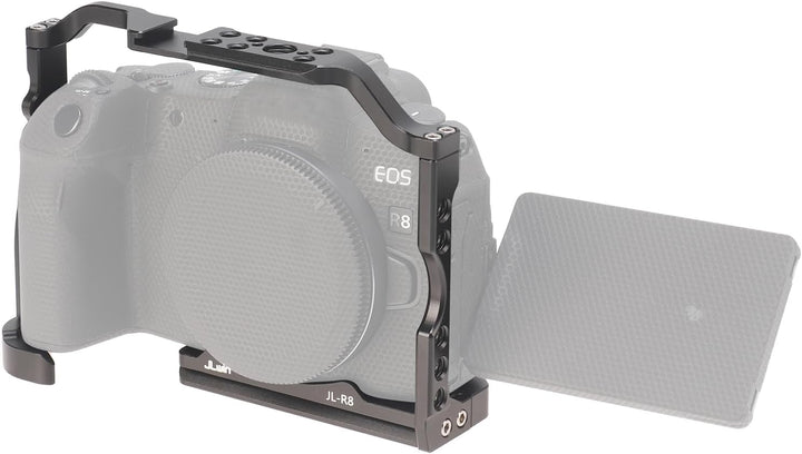 FOTGA Kamerakäfig für Canon EOS R8 Kamera, Aluminium Video Vlogging Käfig Stabilisator Rig mit Kalts