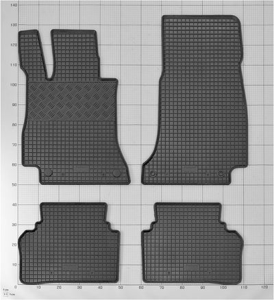 Stylisches Gummi- und Kofferraumwanne Set geeignet für Mercedes E-Klasse S213 Kombi ab 2016 ab 2022