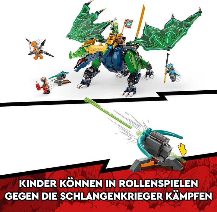 LEGO 71766 NINJAGO Lloyds legendärer Drache, Spielzeug für Jungen und Mädchen ab 8 Jahren mit Drache