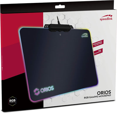 Speedlink ORIOS RGB Gaming Mousepad professionelles Gaming-Mauspad mit RGB-Beleuchtung - schwarz