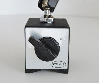 STEINLE Magnetstativ Messstativ Zentralklemmung inkl. STEINLE Messuhr im SET Messbereich 10/0,01 mm