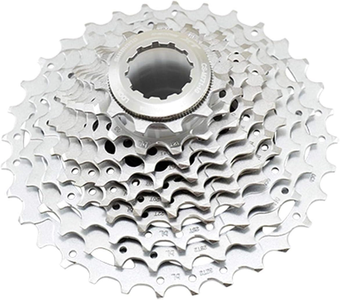 SHIMANO CS-M771 (Deore XT) // 10-Fach Kassette (11-32 Zähne) silber 17 x 17 x 6 cm, silber 17 x 17 x