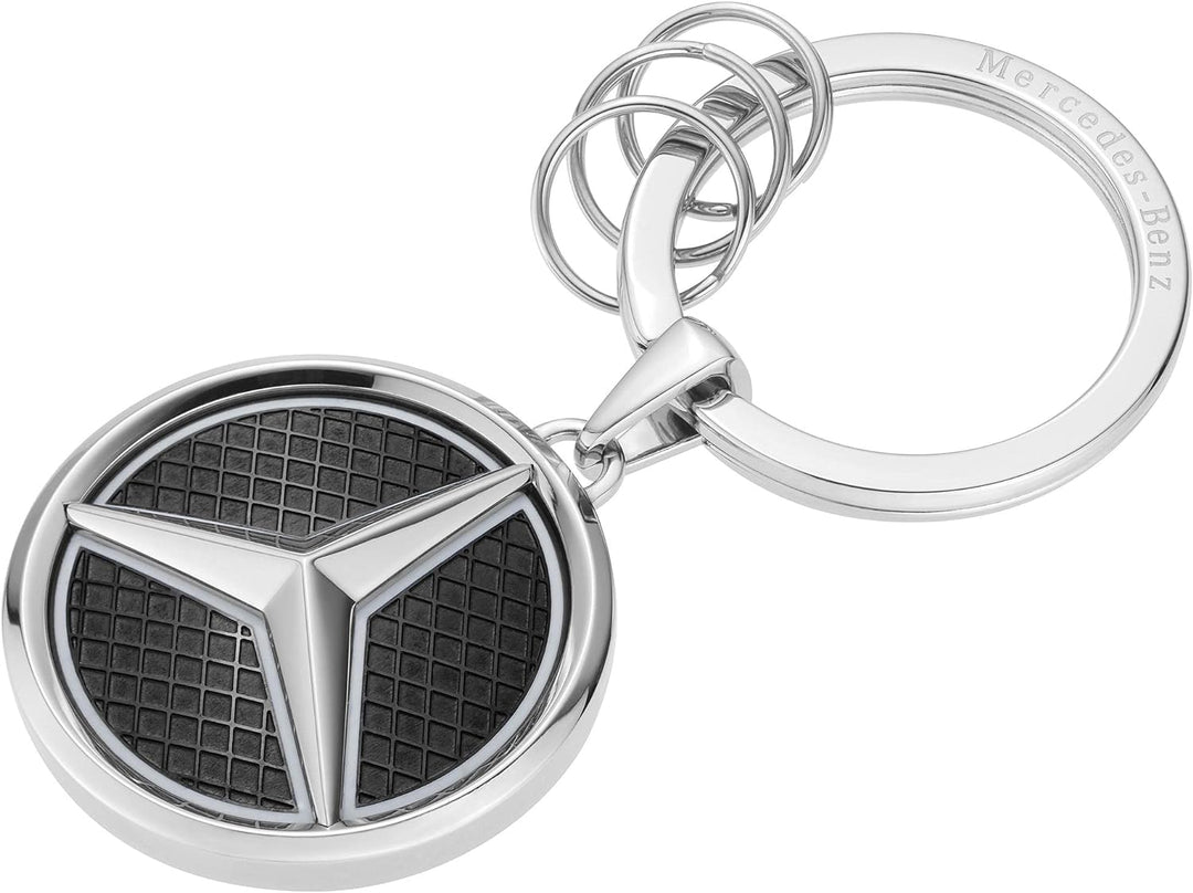 Mercedes-Benz Collection Schlüsselanhänger Las Vegas | silberfarben/schwarz | Edelstahl