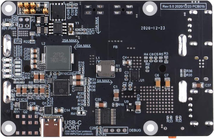 GeeekPi Raspberry Pi UPS V5 Netzteil, unterbrechungsfreie USV HAT, unterstützt 18650 Akkuladegerät P