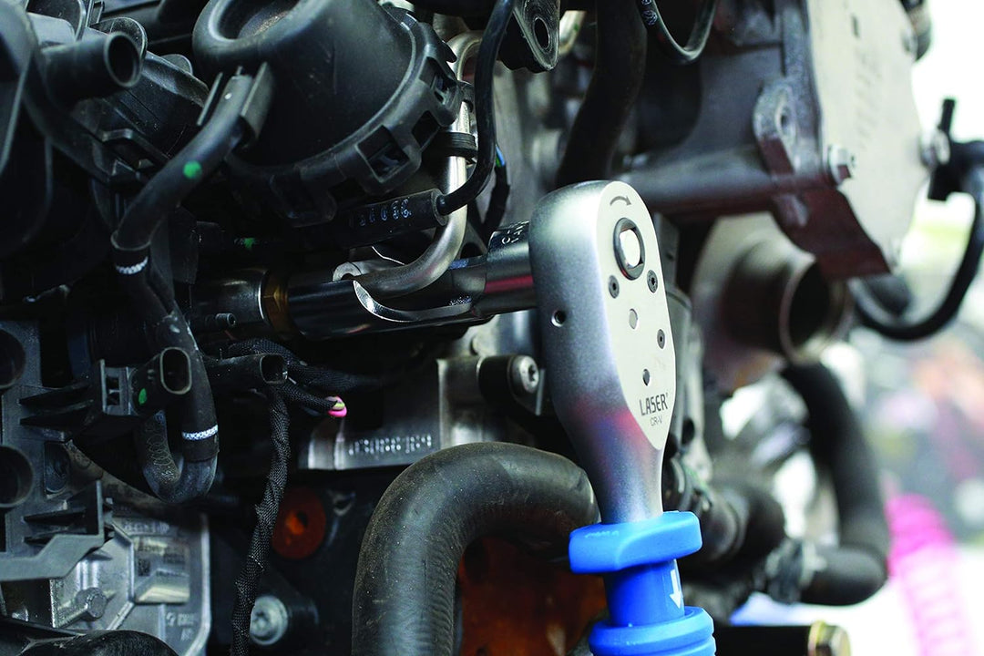 Laser 7601 Steckschlüsselsatz für schwierigen Zugang, 3/8 Zoll D, 8-teilig