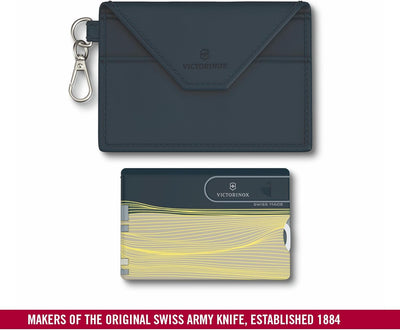 VICTORINOX Swiss Card Classic, 10 Funktionen, Swiss Made, Multitool für Frauen, inkl. Kartenetui mit