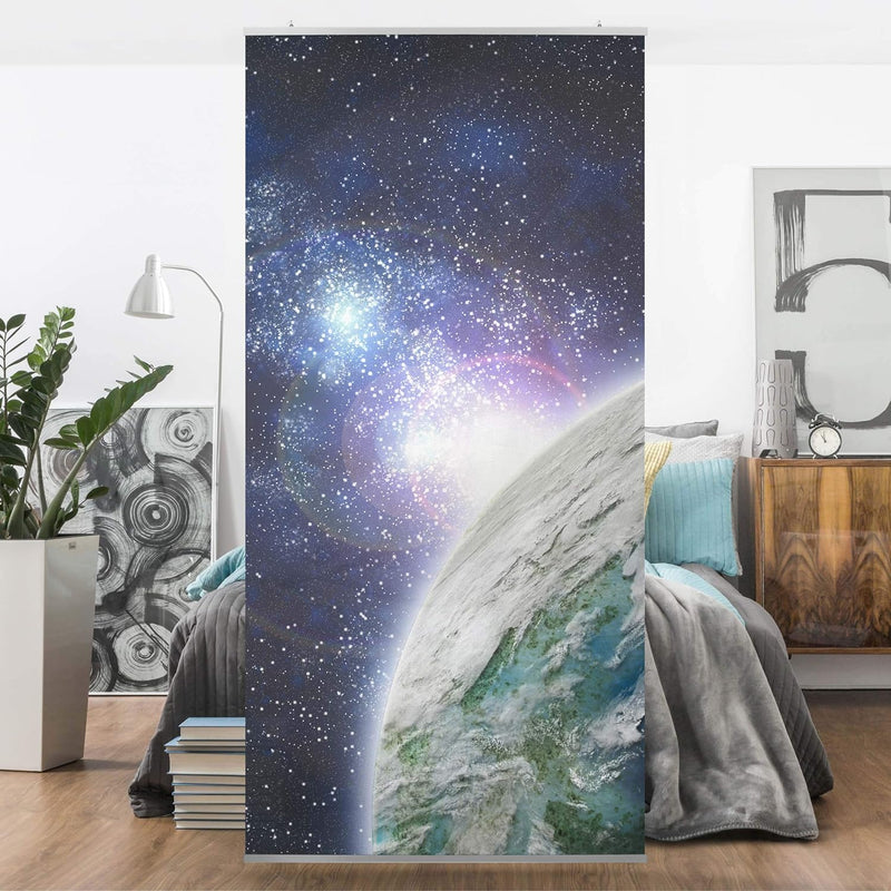 Bilderwelten Raumteiler Galaxy Light 250x120cm inkl. transparenter Halterung 250x120cm incl. transpa