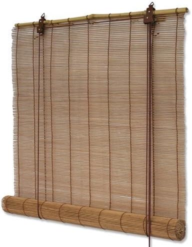 INTERDECO Bambusrollo, Braun mit Seitenzug, Mariko, 100 x 220 cm, 100 x 220 cm