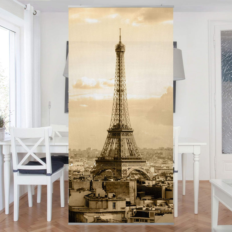 Bilderwelten Raumteiler I Love Paris 250x120cm ohne Halterung 250x120cm without hanger, 250x120cm wi