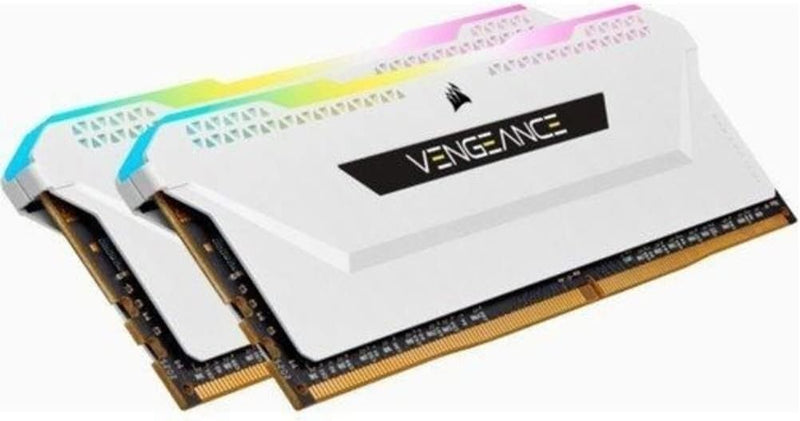 Corsair VENGEANCE RGB PRO SL 32GB (2x16GB) DDR4 3200 (PC4-25600) C16 1.35V Desktop Memory - Weiss 2