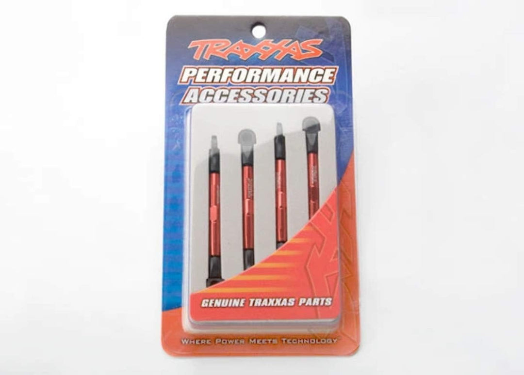 Traxxas Spurstangen v/h Alu rot für 1/16 Ken Block, Slash, Rally, Ford Mustang