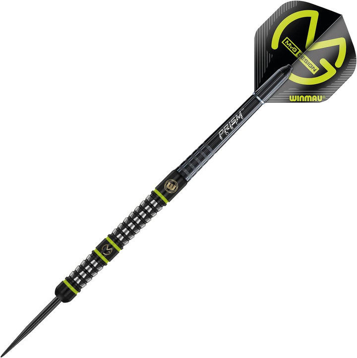 Winmau MvG Acclaim Dartpfeile mit Wolfram-Stahlspitze, 25 g, Set mit Flights und Schäften Einzelbett