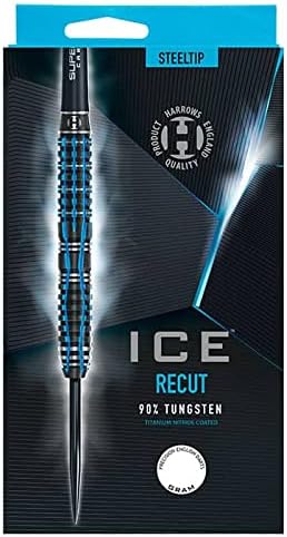Harrows Ice Recut Dartpfeile, 90% Wolfram, mit Stahlspitze, Verschiedene Gewichte und Farben 26g sch