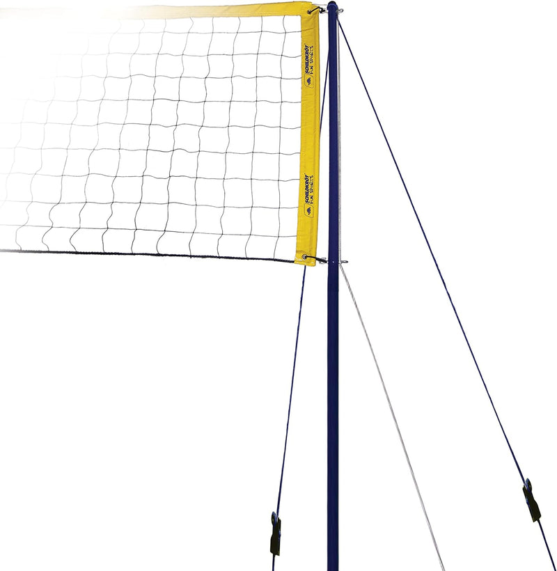 Schildkröt® Volleyball Netzgarnitur Fun, Robustes Beachvolleyball Netz, 2,43m x 9,5m, inkl. Pfosten,