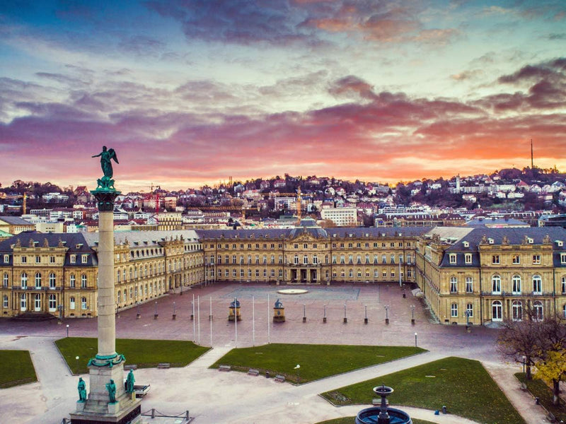 CALVENDO Puzzle Neues Schloss Stuttgart mit Schlossplatz 1000 Teile Lege-Grösse 64 x 48 cm Foto-Puzz