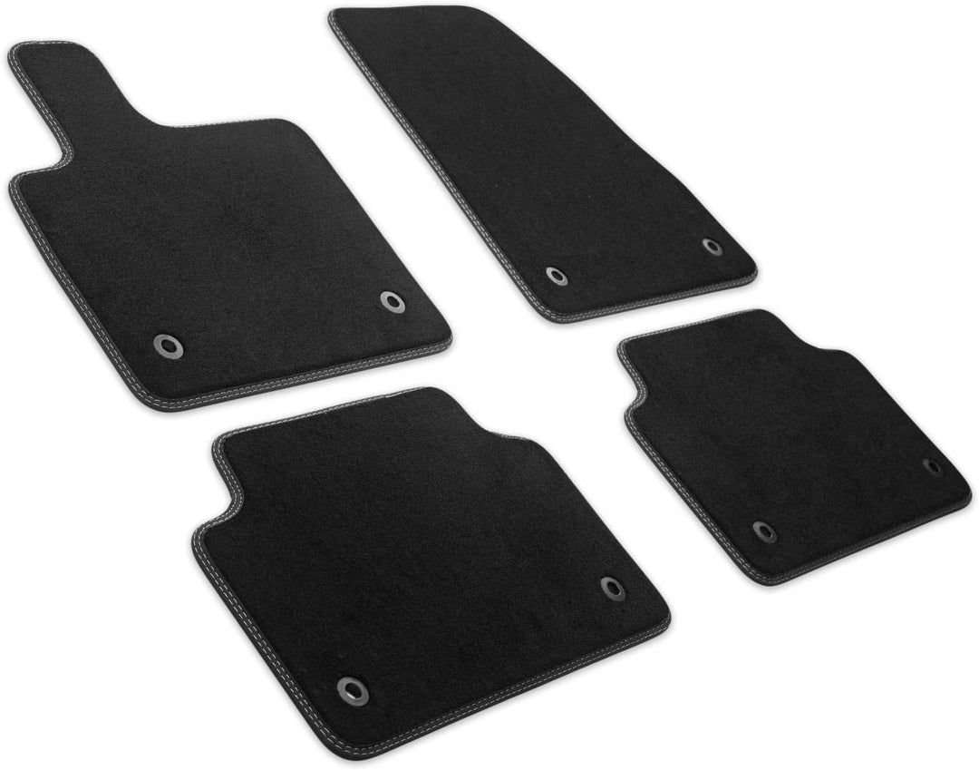 MDM PRO-8091 Fussmatten für Land Rover Evoque II 2019>, Passgenau Velours Kunstlederkanten und doppe
