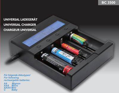 Technoline BC 3500 Ladegerät mit LCD Display