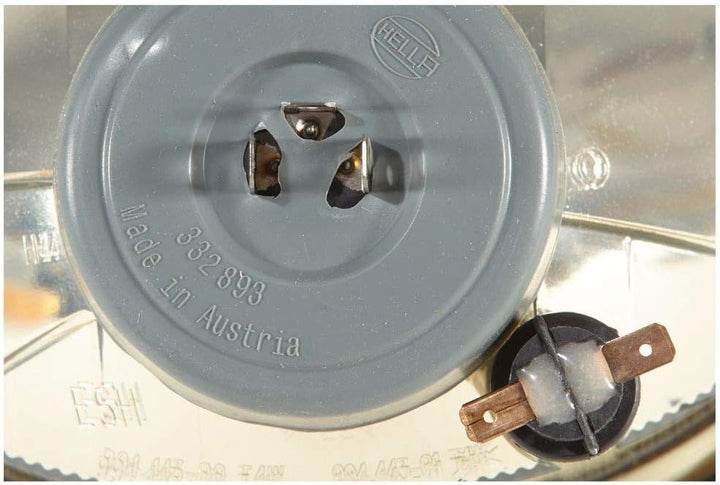 HELLA - Halogen-Hauptscheinwerfer - Oval 120 - 12V - oval - Referenzzahl: 12.5 - Einbau - glasklare