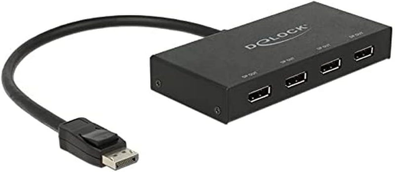 Delock Displayport 1.2 Splitter 1 x Displayport in > 4 x Displayport Out 4K