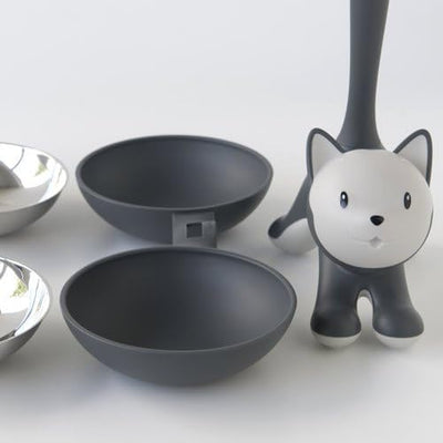 Alessi "TIGRITO" Katzennapf , grau, Grau