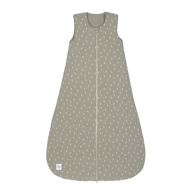 LÄSSIG Baby Ganzjahres Schlafsack ohne Ärmel unisex/Sleeping Bag Interlock Speckles olive, Grösse 86