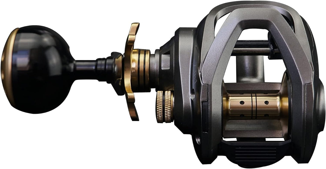 Big Game Baitcasting Rollen 15 kg Max Drag Low Profile Baitcaster Angelrolle Links, Links