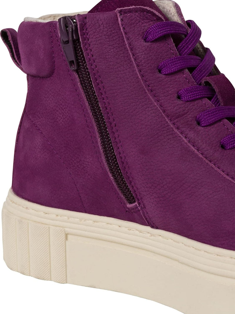 Tamaris Damen High-Top Sneaker, Frauen Halbschuhe,Wechselfussbett 39 EU Purple, 39 EU Purple