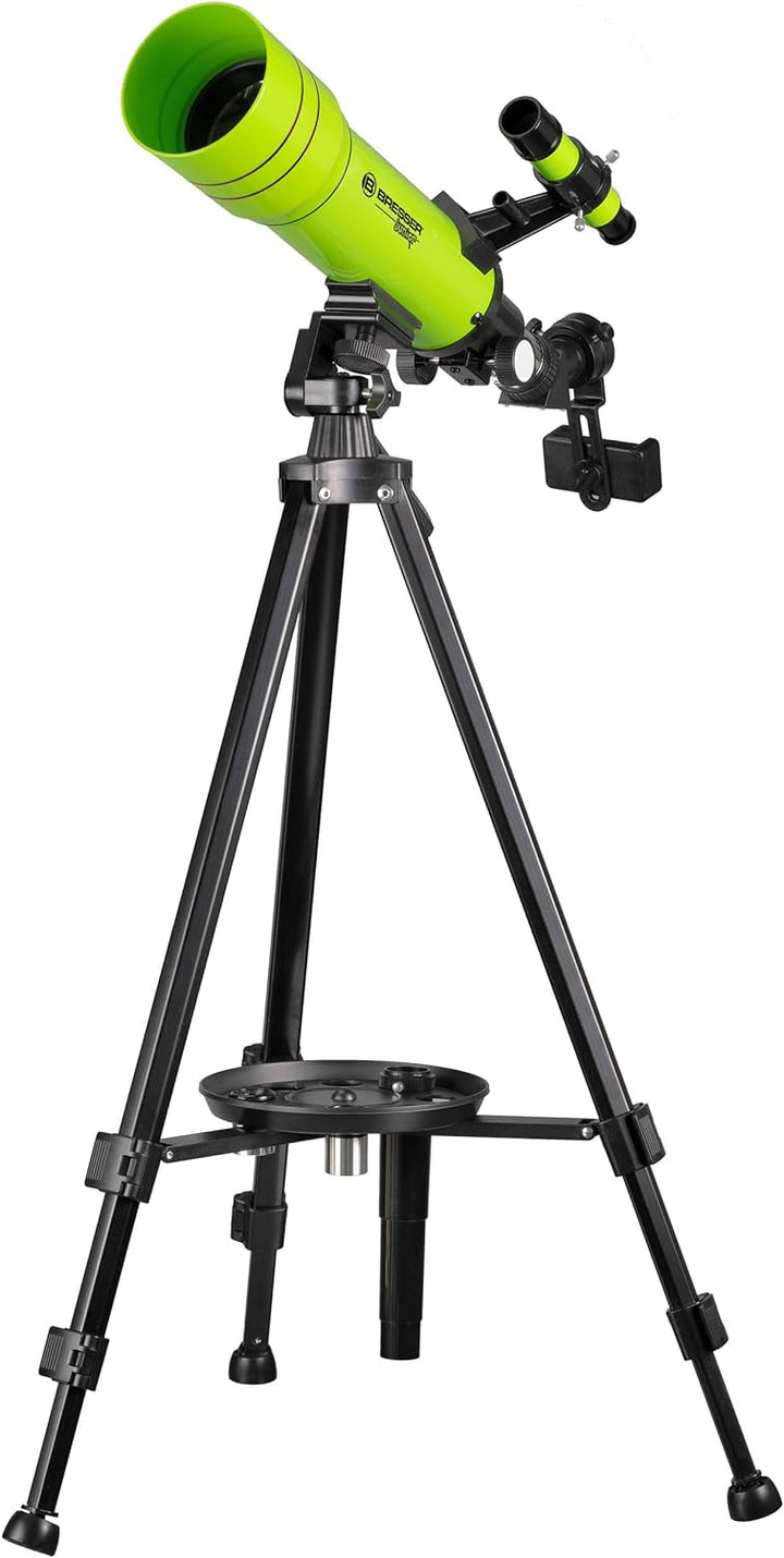 Bresser Junior Kinder-Teleskop Einsteiger 70/400, astronomisches Linsen-Teleskop für Kinder ab 8 Jah