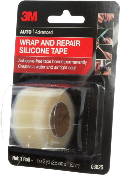 3M Wrap and Repair Silikonband 03625, 2,5 cm x 1,8 m Rolle Silicone Tape, Rolle Silicone Tape