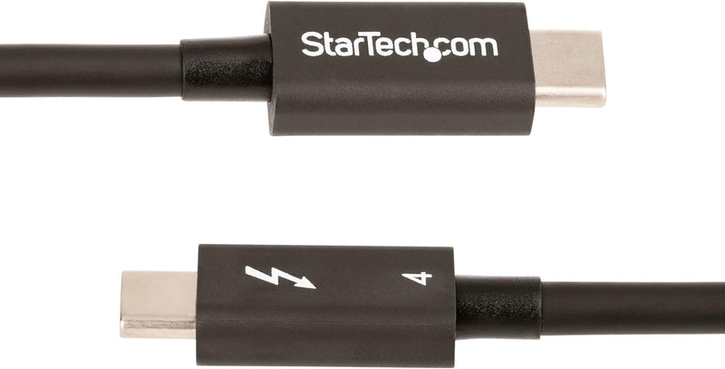 StarTech.com 50 cm Thunderbolt 4 Kabel - 40Gbit/s - 100W PD - 4K/8K Video - Intel-zertifiziert - Kom