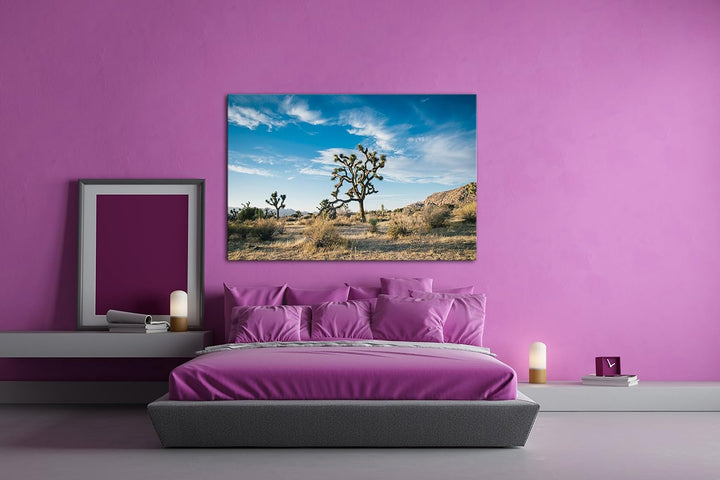 deyoli beeindrucken Wüstenlandschaft Format: 80x60 als Leinwand, Motiv fertig gerahmt auf Echtholzra