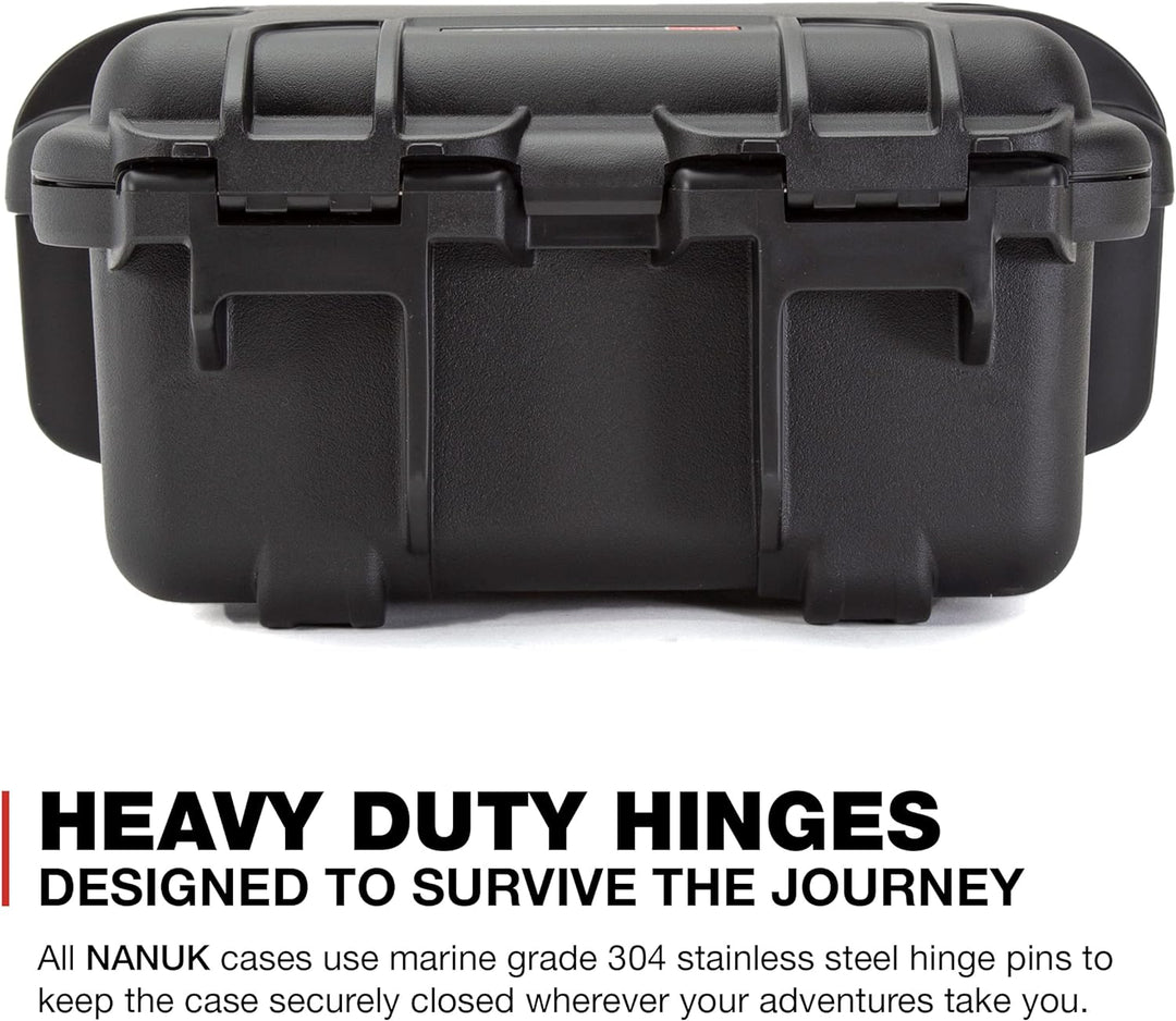 Nanuk 905 Wasserdichter Hartschalenkoffer Mit Gepolsterten Trennwänden - Schwarz Gepolsterte Trennwa