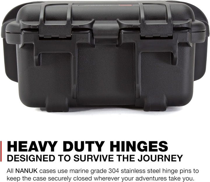 Nanuk 905 Wasserdichter Hartschalenkoffer Mit Gepolsterten Trennwänden - Schwarz Gepolsterte Trennwa