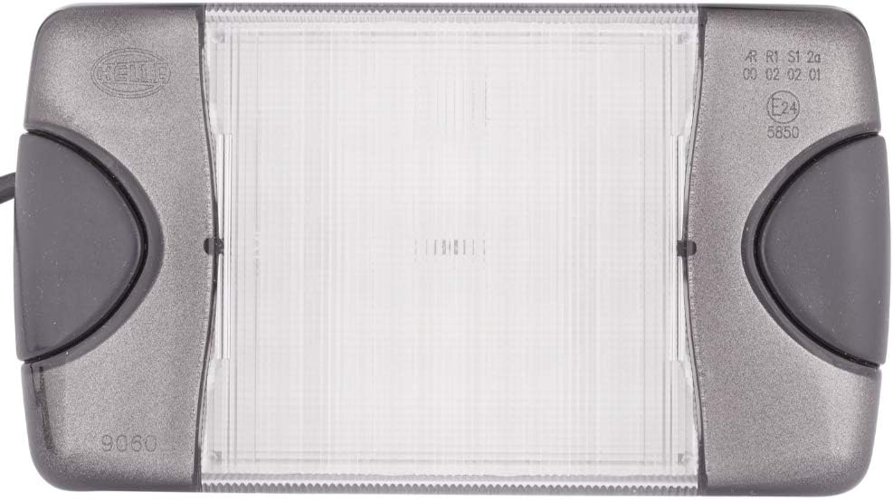HELLA - Heckleuchte - DuraLED - LED - 12/24V - Anbau/geschraubt - Lichtscheibenfarbe: weiss - Kabel: